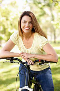 Woman On A Bike